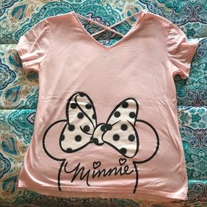 Pink Minnie Mouse Large Shirt